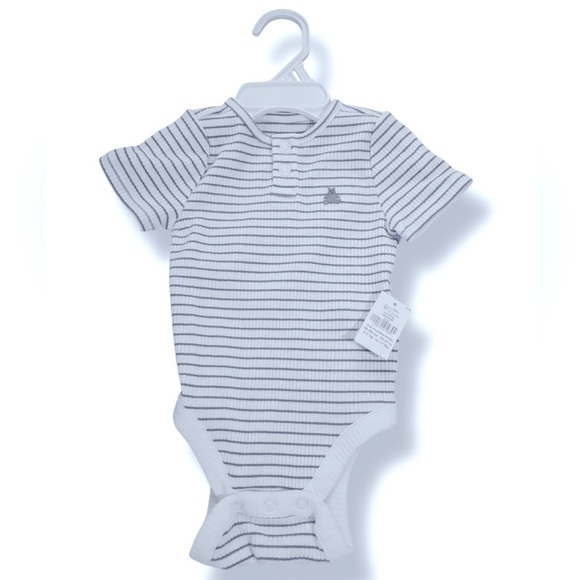 Baby Gap Three NWT blue and white 3-6mo onesies. New cndtn! - Picture 3 of 14